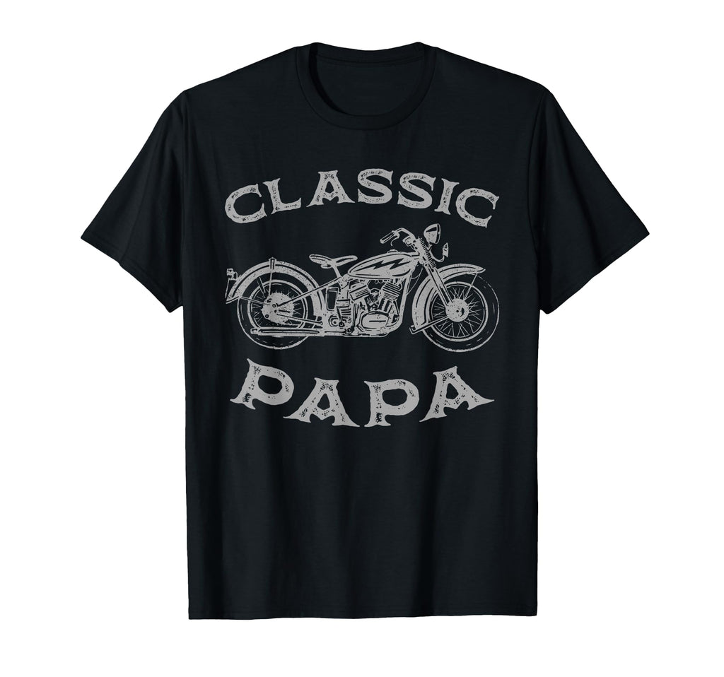 Papa Funny Motorcycle Mens Dad Biker T-Shirt - Graphic Print Men Women - T-Shirt, Sweatshirt, Hoodie