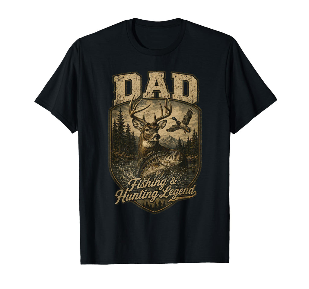 Dad Fishing Hunting Legend T-Shirt - Streetwear Style Men Women - T-Shirt, Sweatshirt, Hoodie