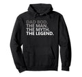 Dad Bod Myth Legend Funny Fathers Day Hoodie - Graphic Print Unisex - T-Shirt, Sweatshirt, Hoodie