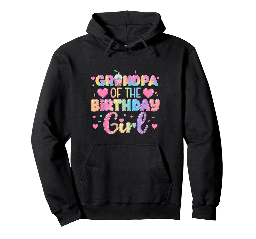 Grandpa Birthday Bubble Boba Milk Hoodie - Casual Everyday Wear for Adults - T-Shirt, Sweatshirt, Hoodie