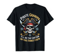 Pirate Grandpa Skeleton Freeboater Boat T-Shirt - Graphic Print Men Women - T-Shirt, Sweatshirt, Hoodie