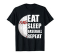 Eat Sleep Baseball Repeat Baseball Player T-Shirt - Trendy Graphic Unisex - T-Shirt, Sweatshirt, Hoodie