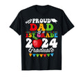 Super Proud Dad 1St Grade 2024 T-Shirt - Minimalist Print for Adults - T-Shirt, Sweatshirt, Hoodie