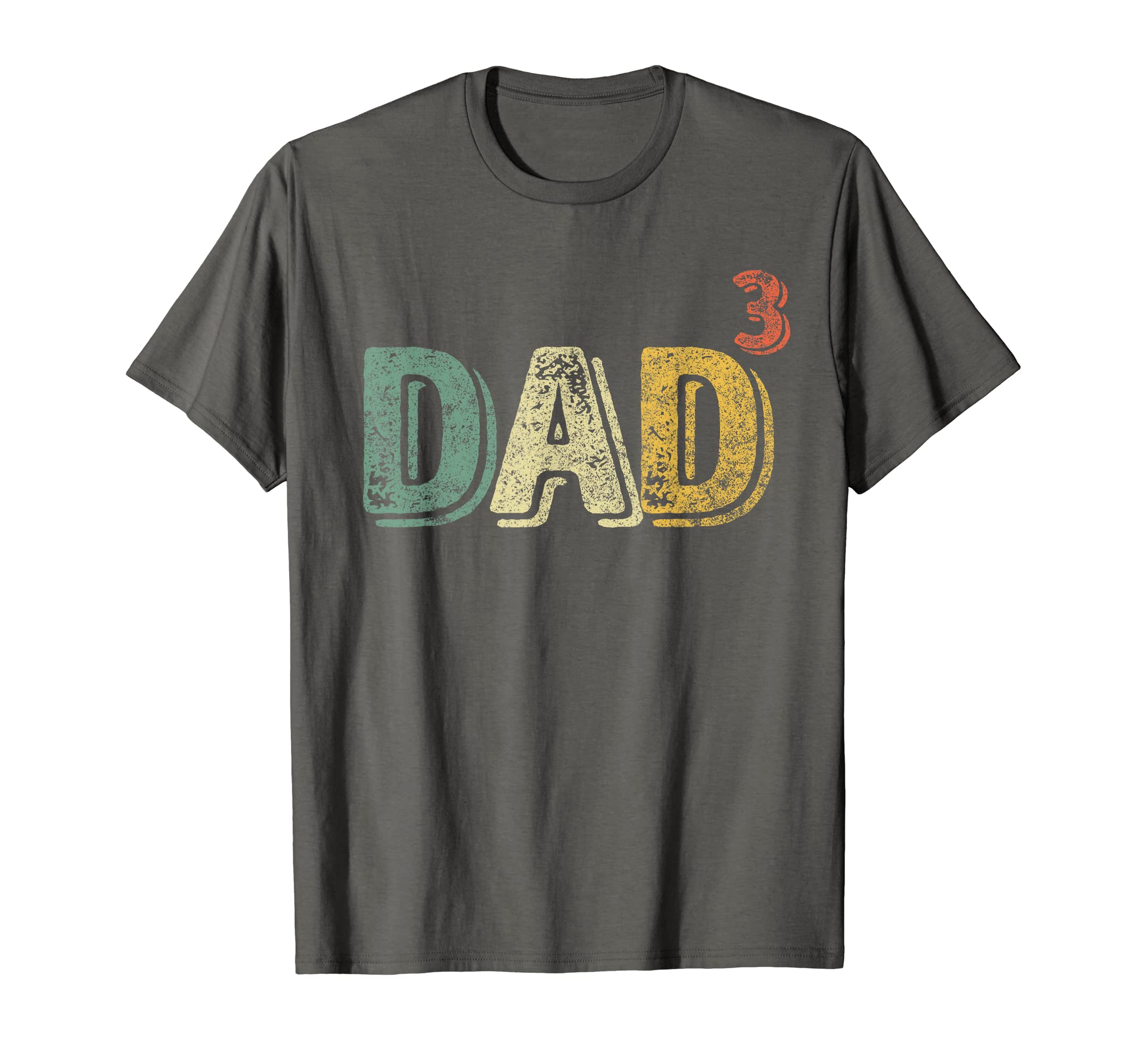 Dad Cubed Dad Three Mens Funny Gift T-Shirt - Trendy Graphic Men Women - T-Shirt, Sweatshirt, Hoodie