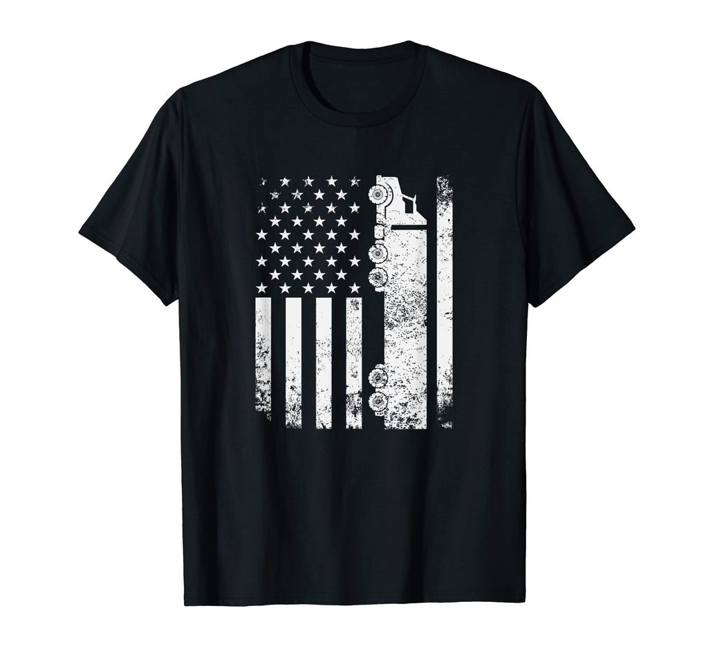Trucker American Flag Usa Patriotic T-Shirt - Aesthetic Graphic Unisex - T-Shirt, Sweatshirt, Hoodie