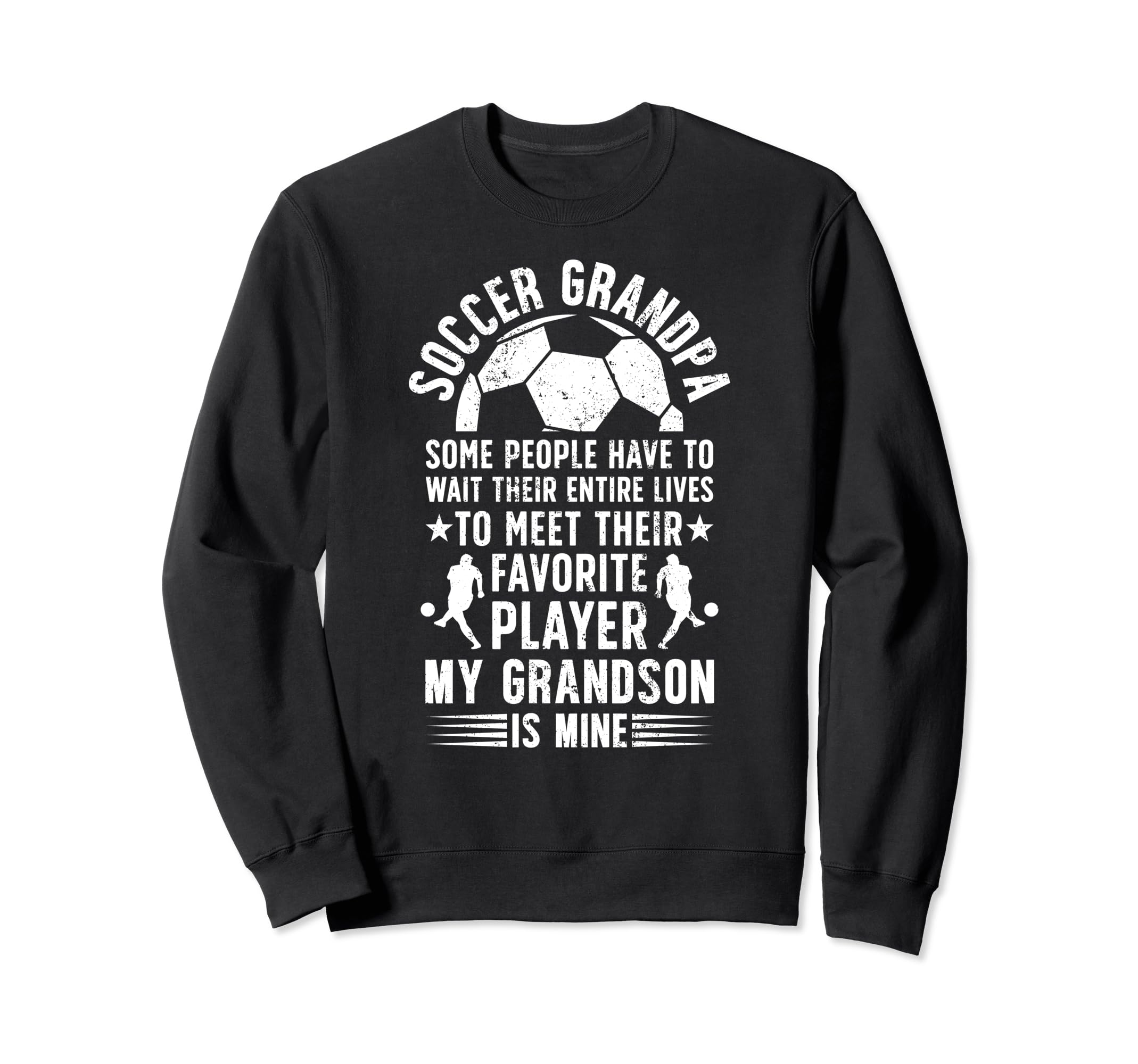 My Grandson Soccer Grandpa Soccer Sweatshirt - Minimalist Print Unisex - T-Shirt, Sweatshirt, Hoodie