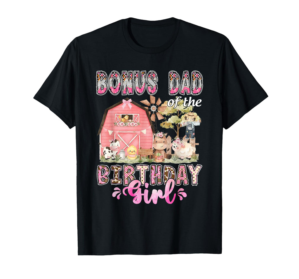 Bonus Dad Birthday 1St Bday Cow Farm T-Shirt - Fun Novelty Design Unisex - T-Shirt, Sweatshirt, Hoodie