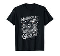 Motorcycle Dad Powered Love And Gasoline T-Shirt - Unique Graphic Unisex - T-Shirt, Sweatshirt, Hoodie