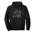 Truck Driver American Flag Trucker Hoodie - Casual Everyday Wear for Adults - T-Shirt, Sweatshirt, Hoodie