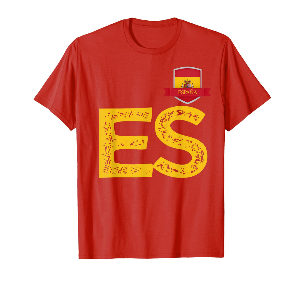 Spain Espa Human Flag Letter E And S T-Shirt - Novelty Apparel Unisex - T-Shirt, Sweatshirt, Hoodie