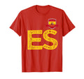 Spain Espa Human Flag Letter E And S T-Shirt - Novelty Apparel Unisex - T-Shirt, Sweatshirt, Hoodie