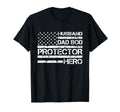 Husband Daddy Protector Hero Fathers T-Shirt - Minimalist Print Men Women - T-Shirt, Sweatshirt, Hoodie