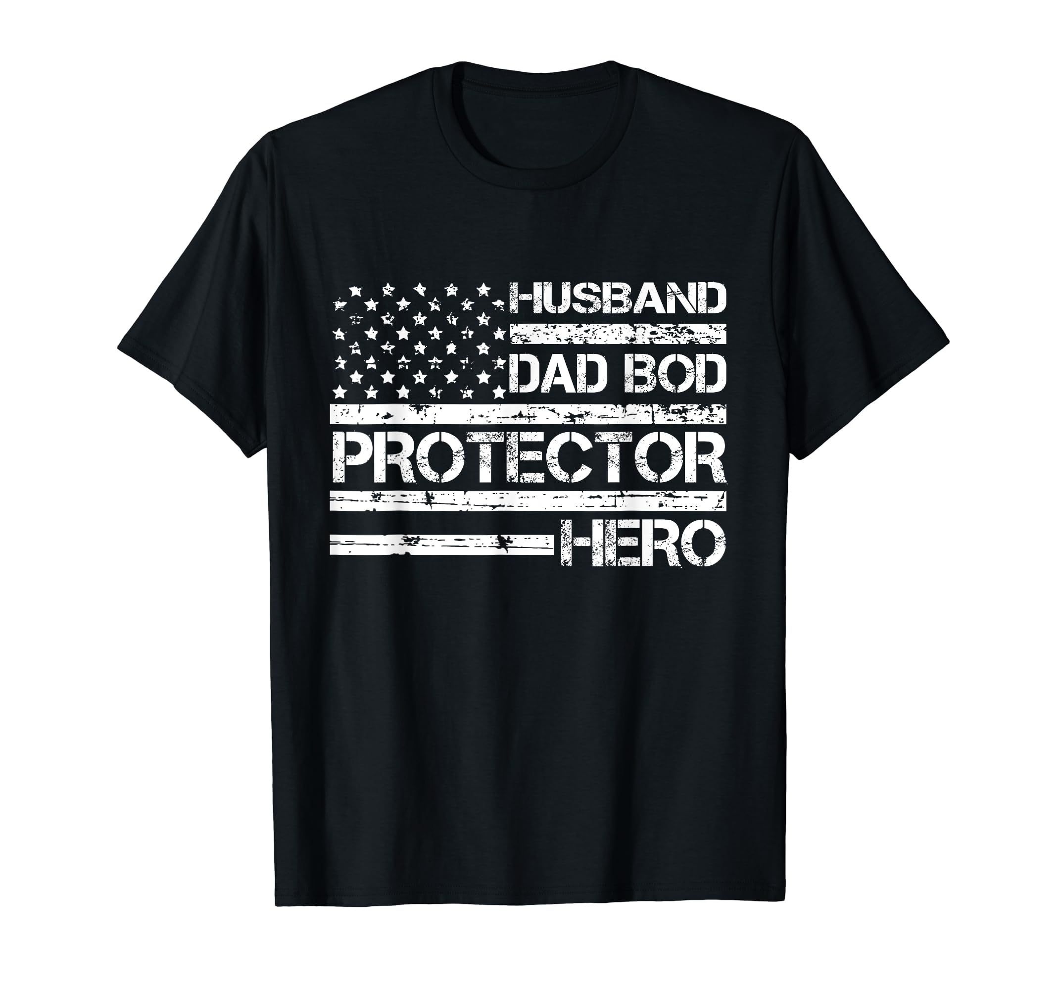 Husband Daddy Protector Hero Fathers T-Shirt - Minimalist Print Men Women - T-Shirt, Sweatshirt, Hoodie