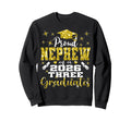 Proud Nephew Three 2026 Graduates Sweatshirt - Graphic Print Men Women - T-Shirt, Sweatshirt, Hoodie