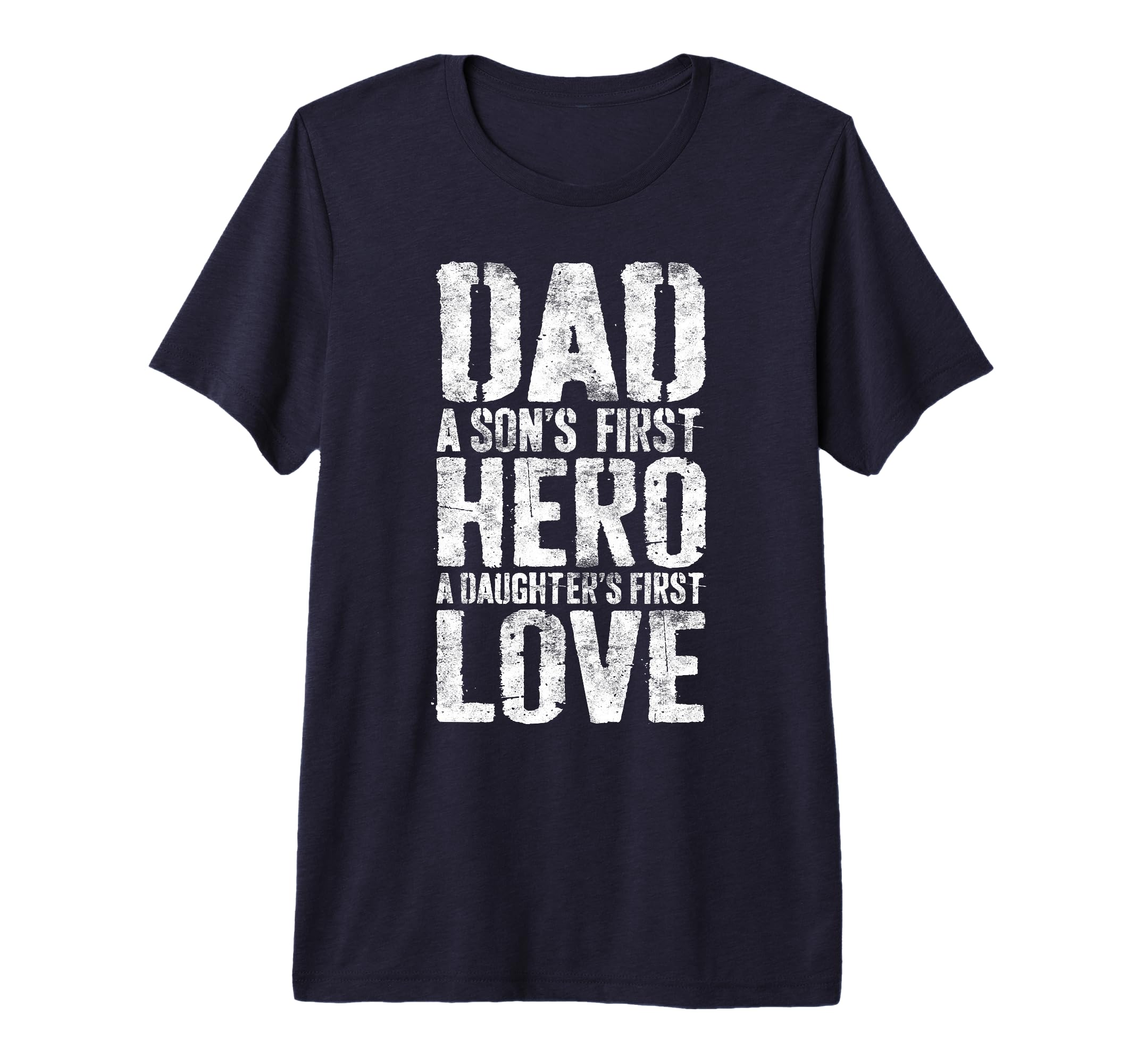 Mens Dad Sons First Hero Daughters First T-Shirt - Minimalist Print Unisex - T-Shirt, Sweatshirt, Hoodie