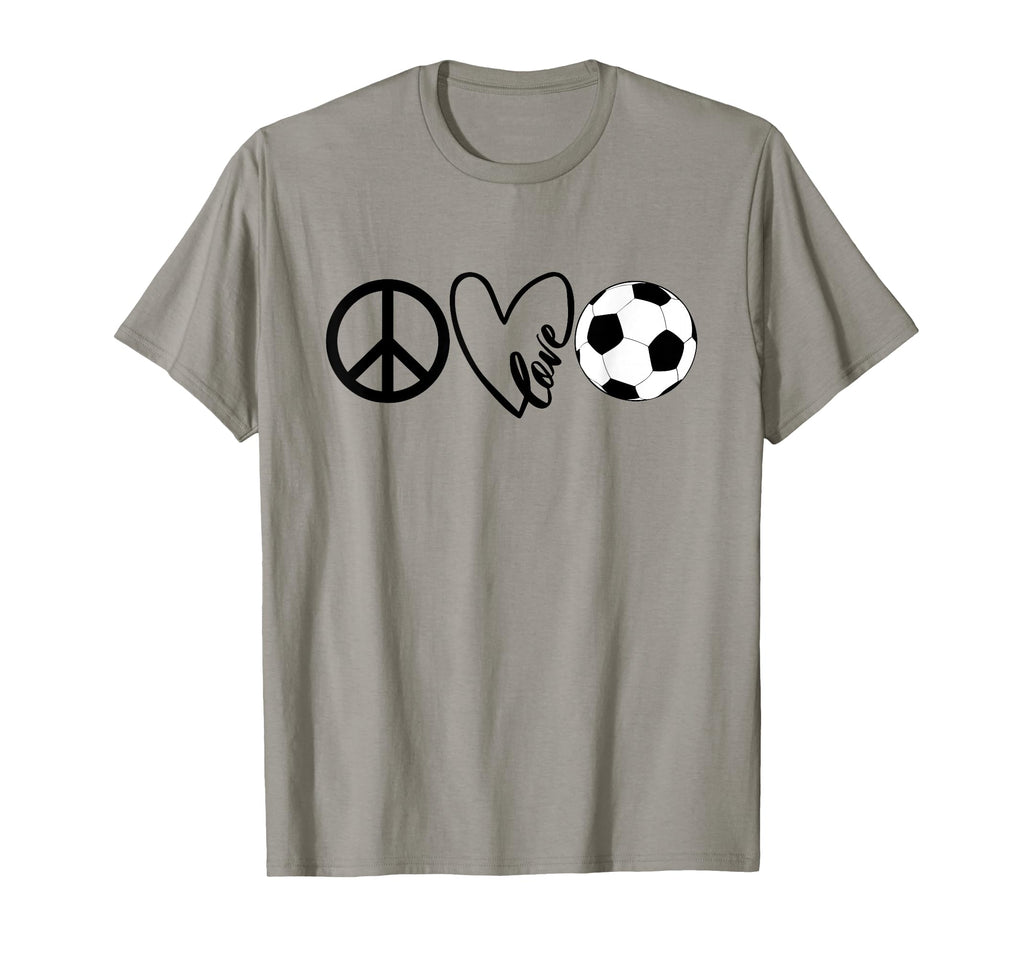 Peace Love Soccer Shirts Coaches T-Shirt - Novelty Apparel for Adults - T-Shirt, Sweatshirt, Hoodie