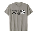 Peace Love Soccer Shirts Coaches T-Shirt - Novelty Apparel for Adults - T-Shirt, Sweatshirt, Hoodie