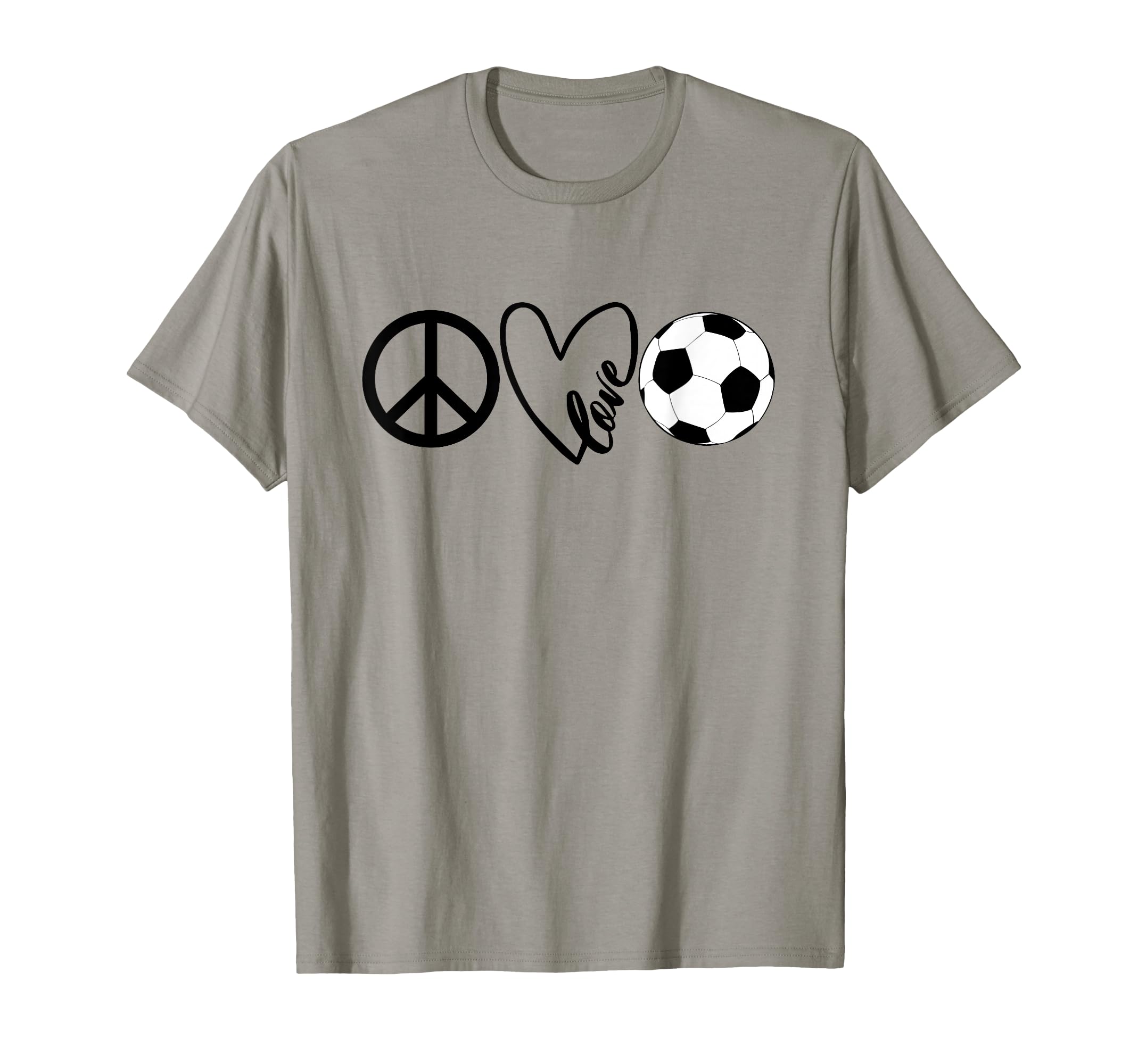 Peace Love Soccer Shirts Coaches T-Shirt - Novelty Apparel for Adults - T-Shirt, Sweatshirt, Hoodie