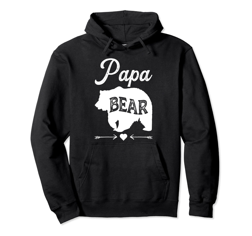 Papa Bear Funny Daddy Fathers Day Hoodie - Casual Everyday Wear for Adults - T-Shirt, Sweatshirt, Hoodie