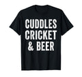Cuddles Cricket And Beer Funny T-Shirt - Casual Everyday Wear Unisex - T-Shirt, Sweatshirt, Hoodie