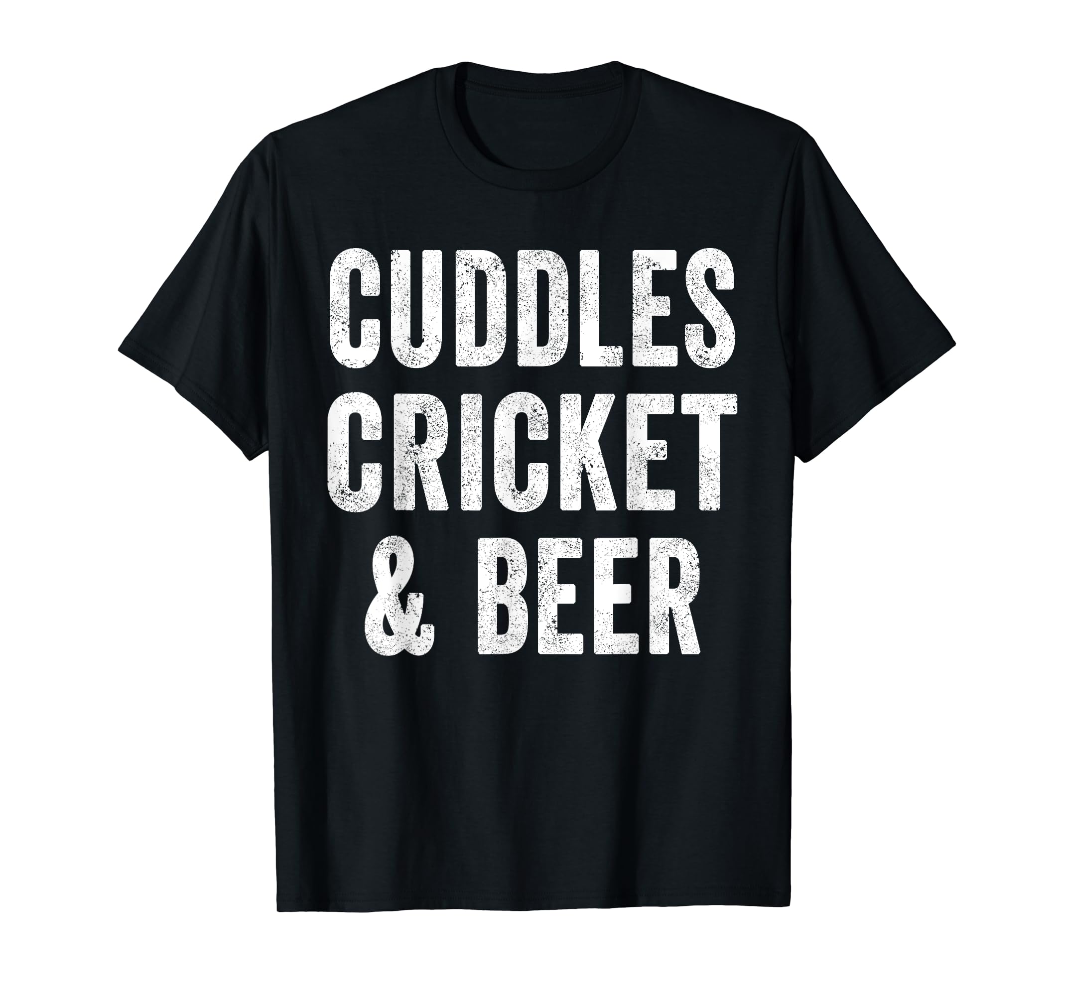 Cuddles Cricket And Beer Funny T-Shirt - Casual Everyday Wear Unisex - T-Shirt, Sweatshirt, Hoodie