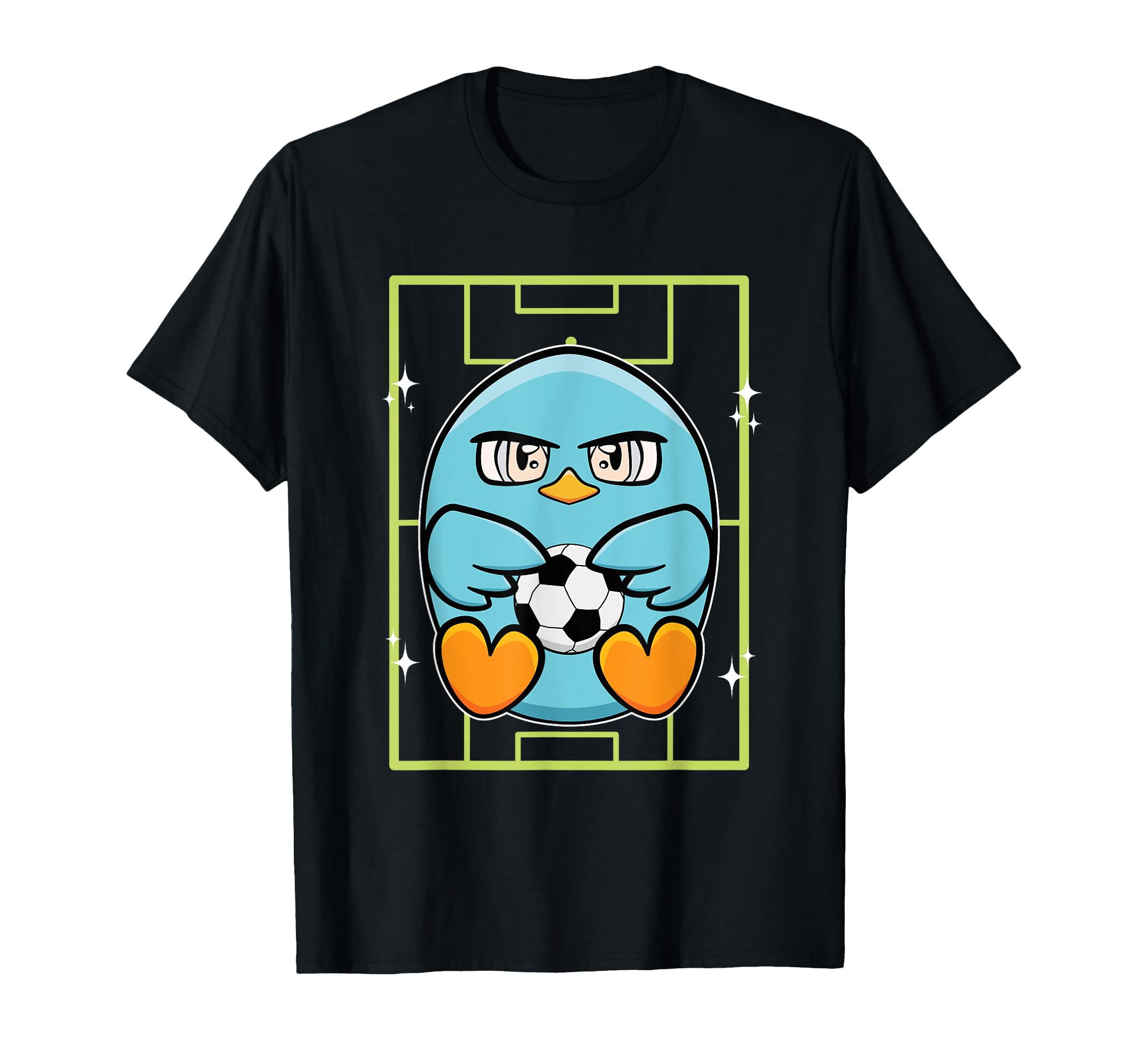 Blue Parakeet Soccer Ball Designs Hoodie - Graphic Print Unisex - T-Shirt, Sweatshirt, Hoodie