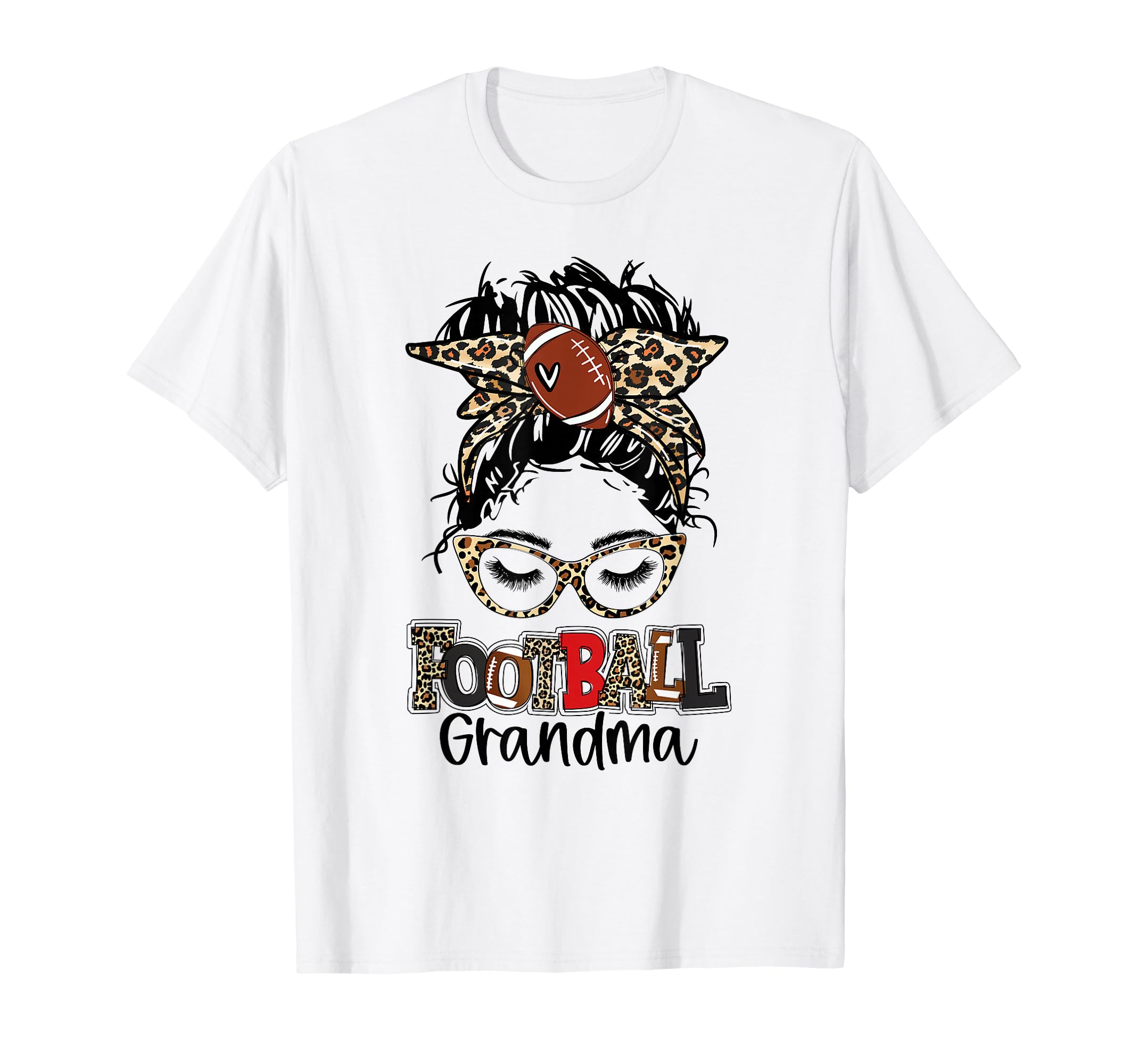 Leopard Messy Bun Grandma Life T-Shirt - Streetwear Style Men Women - T-Shirt, Sweatshirt, Hoodie