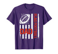 Flag Football Dad Usa Flag T-Shirt - Casual Everyday Wear Men Women - T-Shirt, Sweatshirt, Hoodie