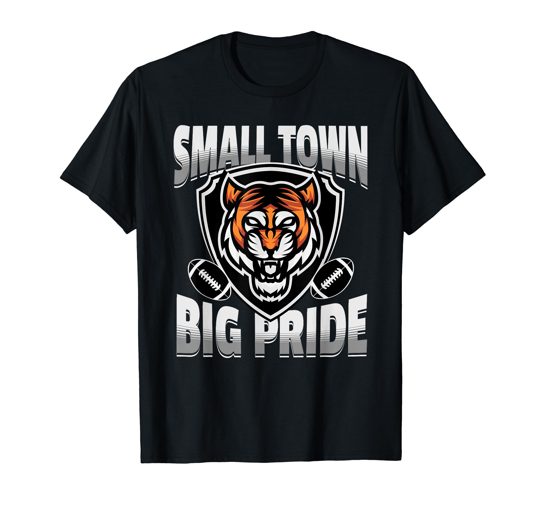 Tigers Mascot Football Small T-Shirt - Casual Everyday Wear for Adults - T-Shirt, Sweatshirt, Hoodie