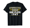 Funny Gymnastics Dad Father Dada T-Shirt - Trendy Graphic for Adults - T-Shirt, Sweatshirt, Hoodie