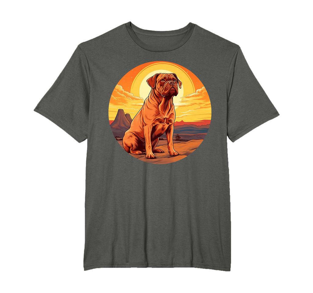 Dogue De Bordeaux Dog Sunset French Mastiff T-Shirt - Graphic Print Unisex - T-Shirt, Sweatshirt, Hoodie