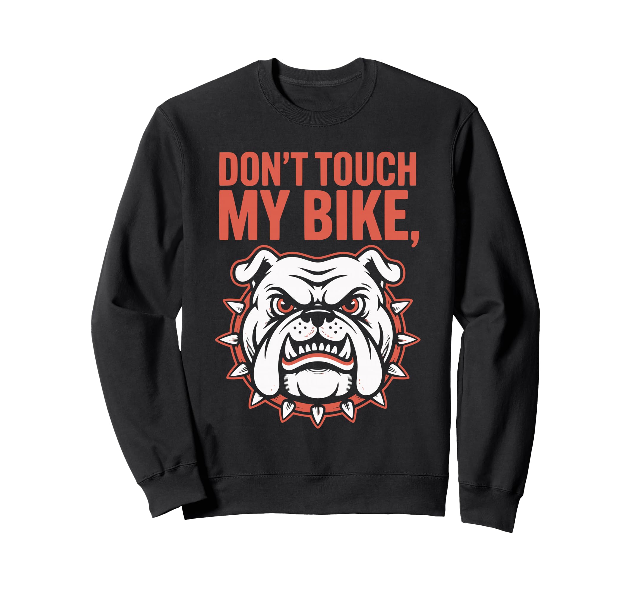 Funny Bulldog Cycling Cyclist Sweatshirt - Custom Art Print Men Women - T-Shirt, Sweatshirt, Hoodie