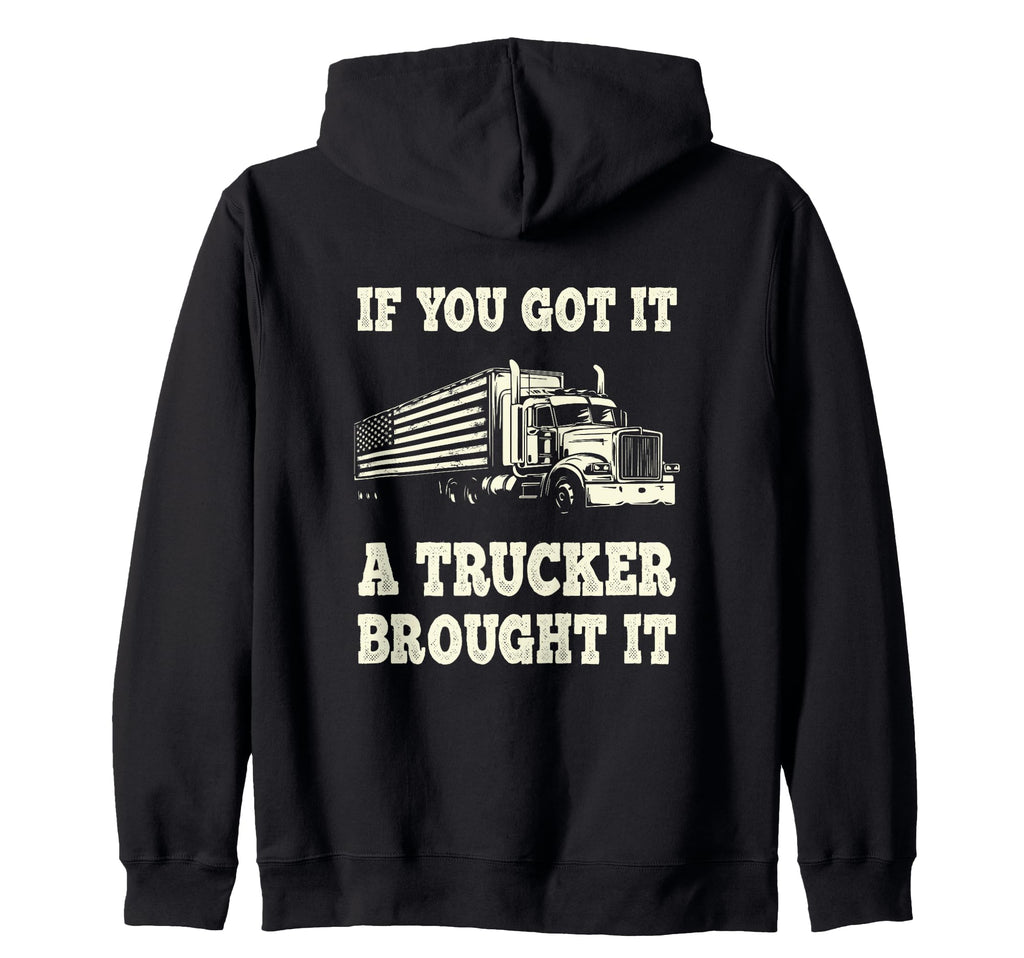 Funny Truck Driver Gifts Trucking Dads Sweatshirt - Minimalist Print Unisex - T-Shirt, Sweatshirt, Hoodie