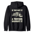Funny Truck Driver Gifts Trucking Dads Sweatshirt - Minimalist Print Unisex - T-Shirt, Sweatshirt, Hoodie