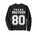 Number 80 Custom Proud Soccer Sweatshirt - Unique Graphic for Adults - T-Shirt, Sweatshirt, Hoodie
