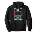 Dad Twins Fathers Day Daddy Twins Funny Hoodie - Novelty Apparel Unisex - T-Shirt, Sweatshirt, Hoodie