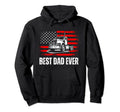 Best Dad Ever American Flag Best Trucker Hoodie - Minimalist Print Unisex - T-Shirt, Sweatshirt, Hoodie