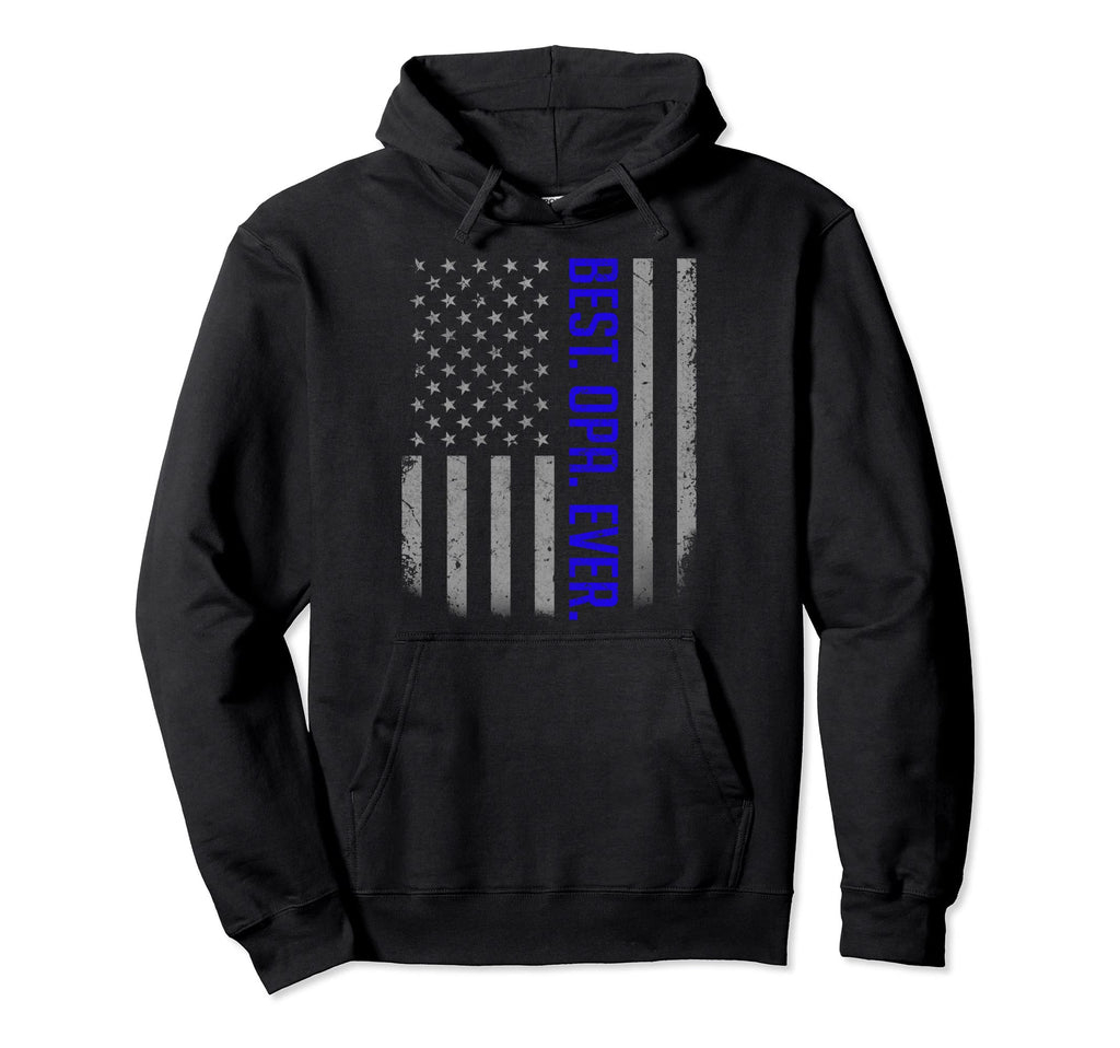 Best Opa Ever American Dad Flag Gifts Hoodie - Graphic Print for Adults - T-Shirt, Sweatshirt, Hoodie