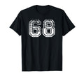 Number 68 Baseball Football Soccer T-Shirt - Unique Graphic for Adults - T-Shirt, Sweatshirt, Hoodie