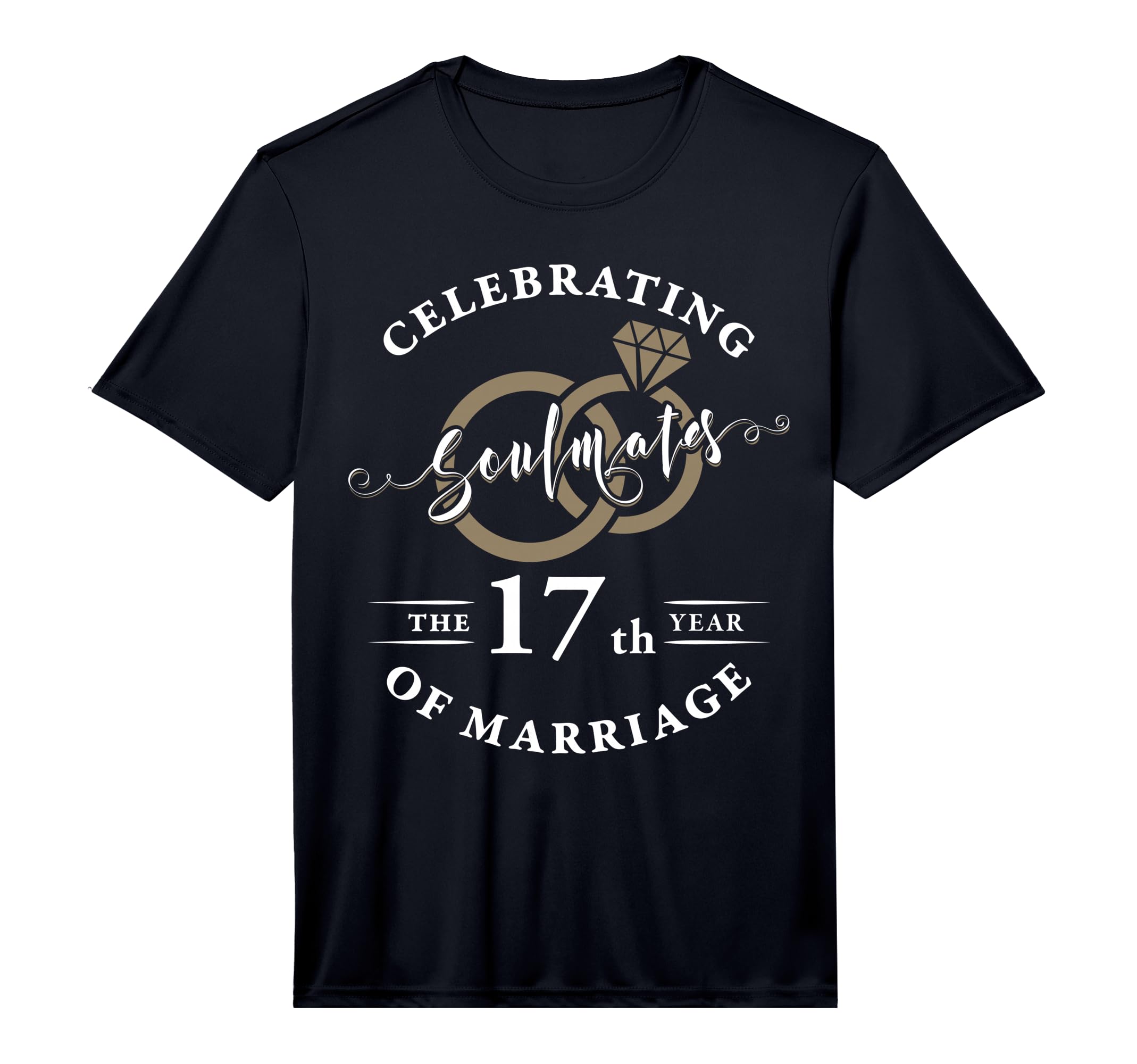 17Th Wedding Anniversary 17 Years T-Shirt - Custom Art Print Men Women - T-Shirt, Sweatshirt, Hoodie