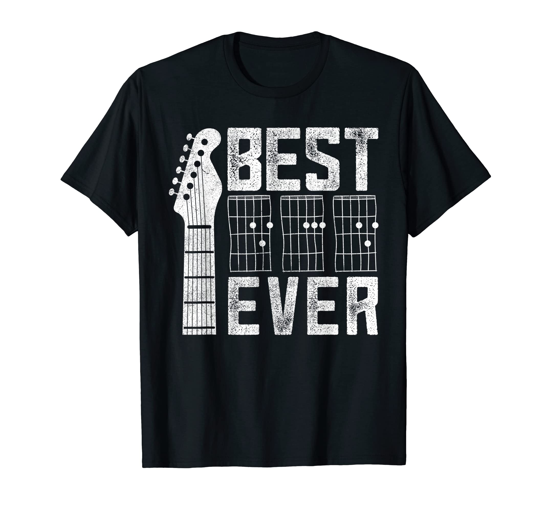 Fathers Day Music Best Dad Guitar T-Shirt - Trendy Graphic Men Women - T-Shirt, Sweatshirt, Hoodie