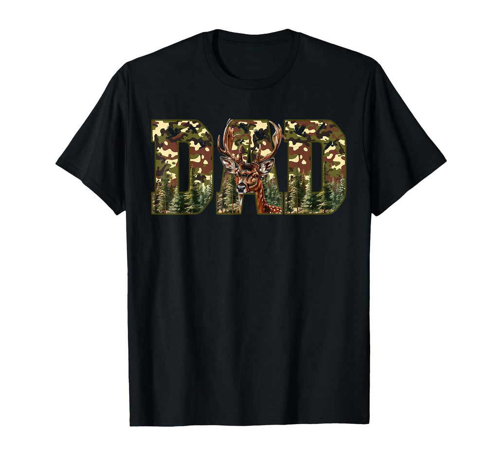 Hunting Dad Hunting Deer Camo Funny T-Shirt - Custom Art Print for Adults - T-Shirt, Sweatshirt, Hoodie