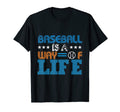 Baseball Is Way Life Baseball Player T-Shirt - Custom Art Print Unisex - T-Shirt, Sweatshirt, Hoodie