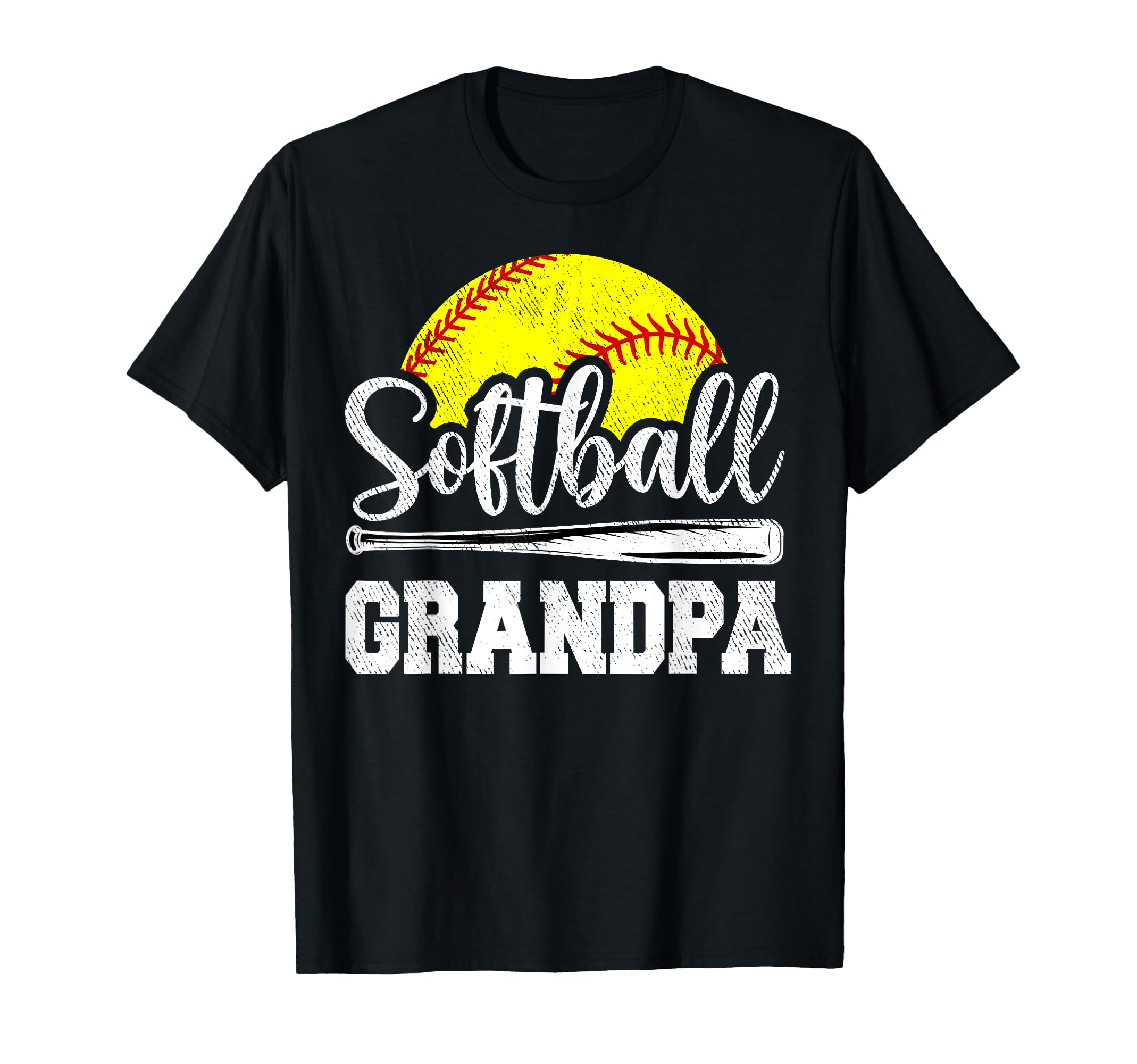 Softball Grandpa Softball Player T-Shirt - Custom Art Print for Adults - T-Shirt, Sweatshirt, Hoodie