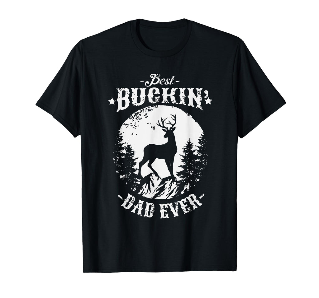 Best Buckin Dad Ever Deer Hunting T-Shirt - Minimalist Print for Adults - T-Shirt, Sweatshirt, Hoodie
