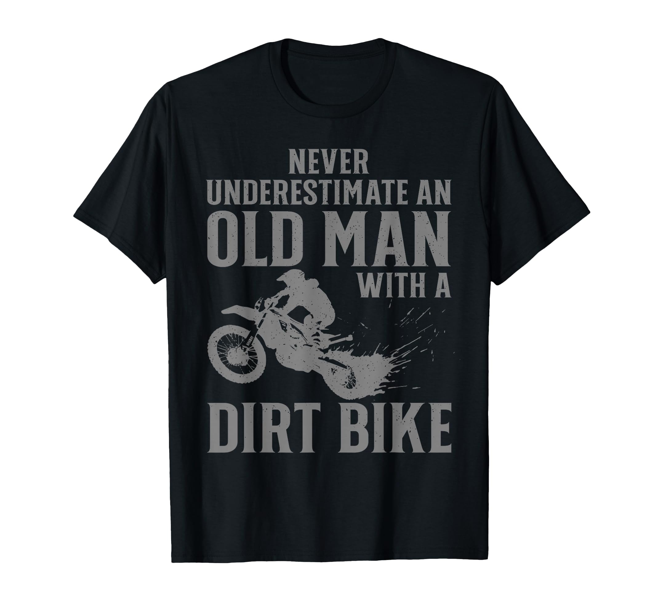 Dirt Bike Art Grandpa Dad Dirtbike T-Shirt - Aesthetic Graphic Men Women - T-Shirt, Sweatshirt, Hoodie