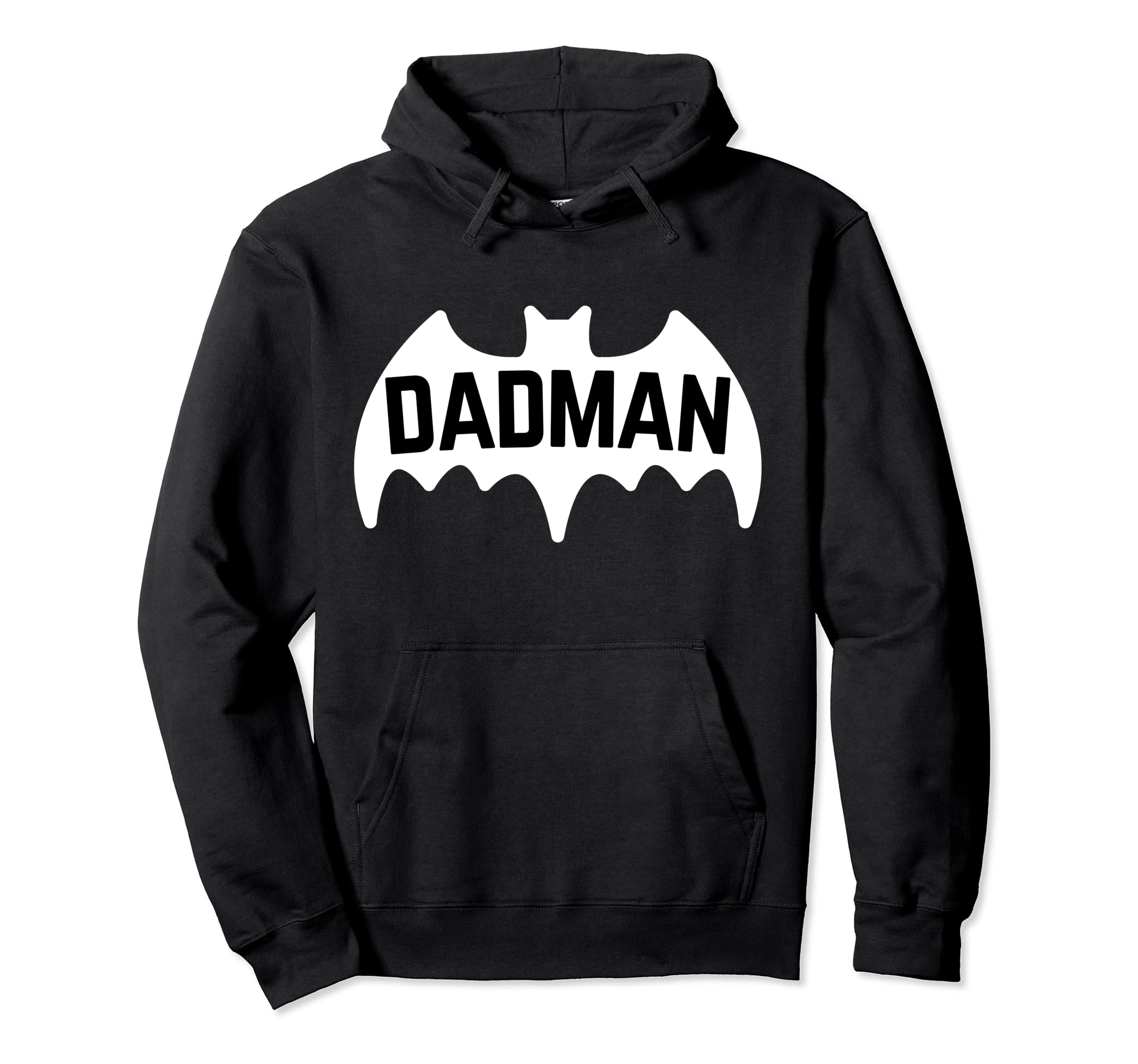 Dadman Funny Dad Birthday Bat Hero Hoodie - Graphic Print for Adults - T-Shirt, Sweatshirt, Hoodie