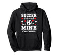 Soccer Is His World Soccer Nana Soccer Hoodie - Novelty Apparel for Adults - T-Shirt, Sweatshirt, Hoodie