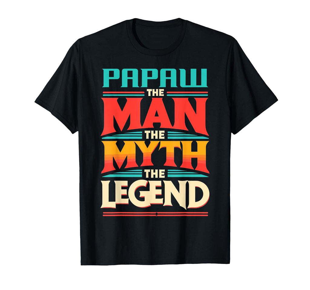 Papaw Myth Legend Dad Grandpa T-Shirt - Custom Art Print for Adults - T-Shirt, Sweatshirt, Hoodie