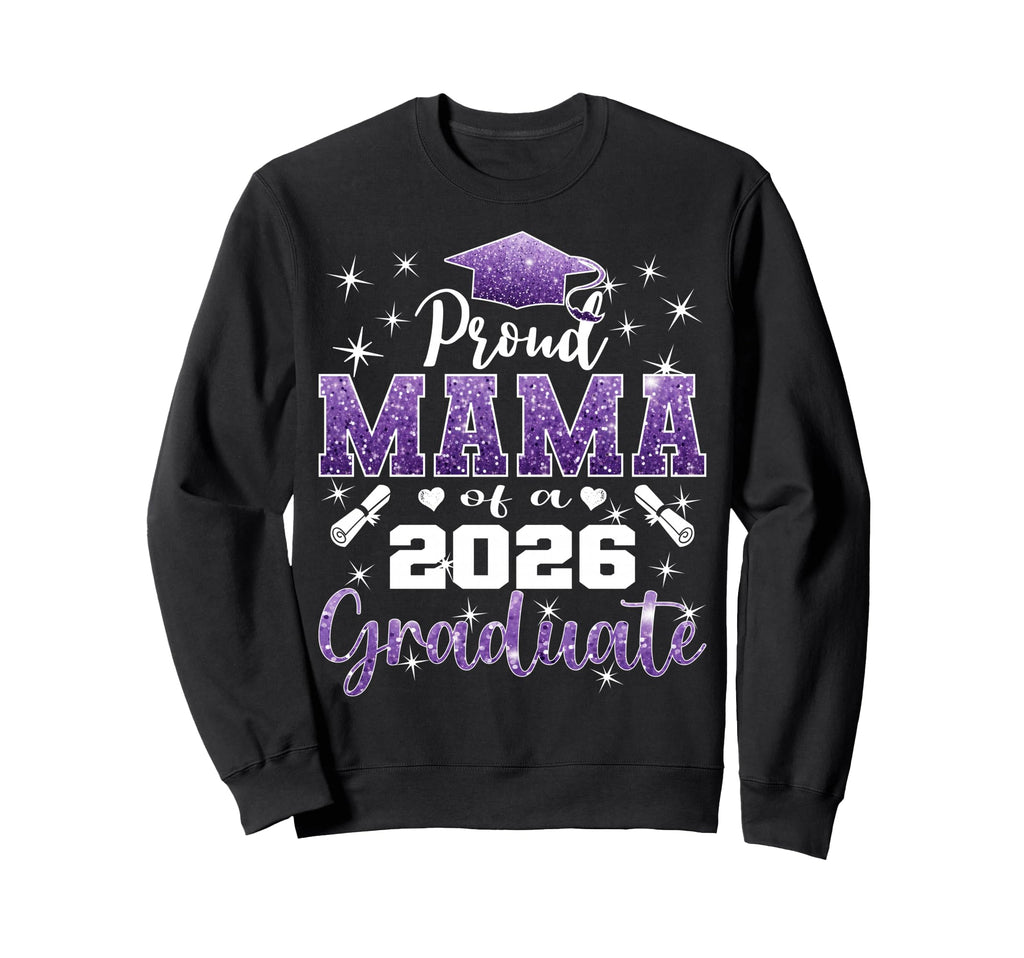 Super Proud Mama 2026 Graduate Senior Sweatshirt - Minimalist Print Unisex - T-Shirt, Sweatshirt, Hoodie